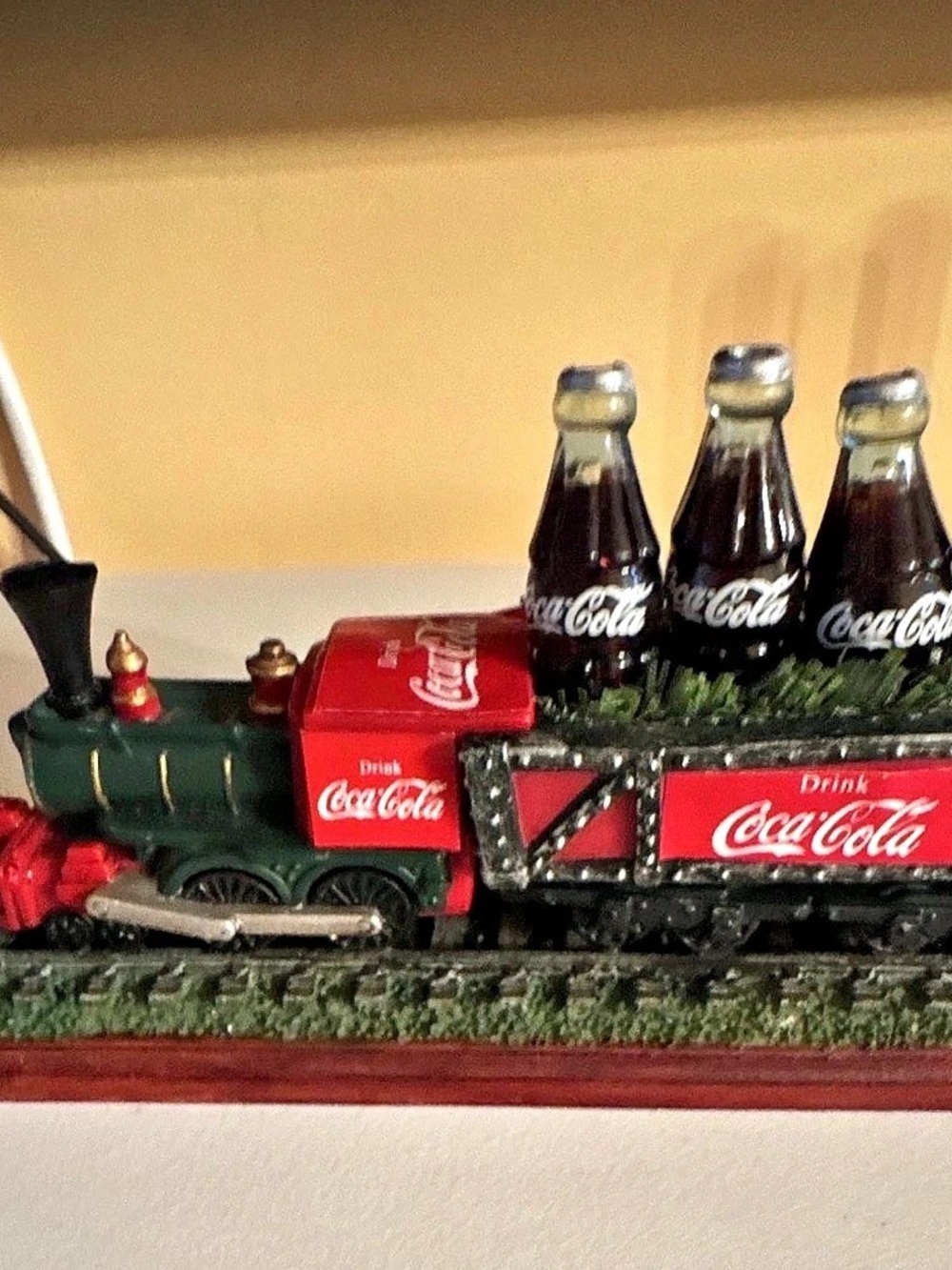 Coca-Cola Train Bottle Display Decor